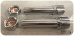 2 Pack - 60mm Chrome Radiator Extension Tails - 1/2" TRV - Image 2