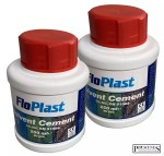Pack of 2 - Floplast Solvent Cement PVC Plumbers Waste Pipe Weld Glue - 250ml