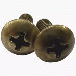 PAIR of M4 Brass Screws for Ceramic Disc Tap Valve Cartridges 12mm Long - Image 4