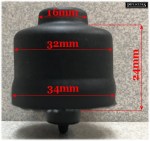 4 x Air Button Bellow Herga 6444-04 Spa Bath Control Replacement B-414-BA - Image 3