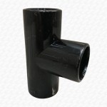 Pack of 5 Overflow Condense Pipe 21.5mm Equal Tees Black Boiler Condensate - Image 2