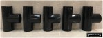 Pack of 5 Overflow Condense Pipe 21.5mm Equal Tees Black Boiler Condensate - Image 3