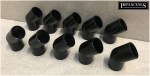 Pack of 10 Overflow Condense Pipe 21.5mm Bends 45° 135° Black Boiler Condensate - Image 2
