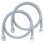 PAIR of 15mm x 1/2" EXTRA LONG Flexible Tap Tail Connectors 900mm Long 90cm