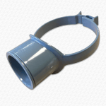 Grey Pipe 110mm - 50mm 55mm Boss Clip Strap Boss 2" Glued Solvent Adaptor