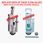 Duravit 272.306.KG.1 Impuls280 Dual Flush Valve REPLACEMENT from Geberit - Image 3