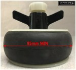 4" 100mm 110mm Test Bung Drain Testing Water Test Air Test Butterfly Screw Plug - Image 4