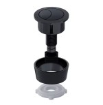 Dual Flush Toilet Syphon Valve Universal 2" & 1.5" Base & BLACK Push Button - Image 7