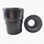 Gutter Down Pipe Rainwater 40mm Adaptor Connector Kit for 68mm Black Drain Pipe