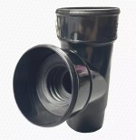 Gutter Down Pipe Rainwater 40mm Adaptor Connector Kit for 68mm Black Drain Pipe - Image 3