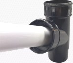 Gutter Down Pipe Rainwater 40mm Adaptor Connector Kit for 68mm Black Drain Pipe - Image 4