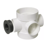 40mm to 110mm Floplast SP583 White Waste & Soil Vent Pipe Boss Fitting Adaptor