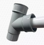 Gutter Down Pipe Rainwater 40mm Adaptor Connector Kit for 68mm Grey Drain Pipe - Image 2