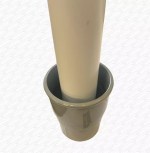 Gutter Down Pipe Rainwater 40mm Adaptor Connector Kit for 68mm Grey Drain Pipe - Image 2