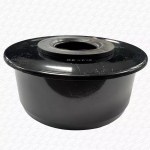Waste to Soil Adapter Cap Pipe Reducer 110mm 4" to 40mm 1 1/2" Black