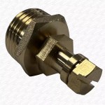 Brass Gas Test Nipple with Reducing Bush to 1/2" BSP - Image 4
