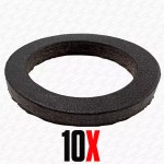 10 PACK of 1/2" Leather Boss Washer - Ideal for Garden Hose Bib Tap Tail Threads