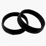 1-1/2" 40mm Tapered Waste Trap Black Washer Compression Seal 2 Pack