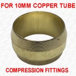 10 PACK - 10mm Compression Fittings Brass Olives Rings Microbore Size - Image 2