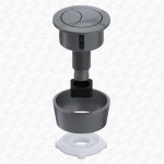 LONG Cable Toilet Dual Flush Cistern Valve with Brushed Nickel Push Button - Image 7
