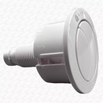 LONG Cable Toilet Dual Flush Cistern Valve with Gloss White Push Button - Image 2