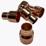 PACK OF 5 - 22mm x 15mm Copper End Feed PIPE TO PIPE Reducer Reducing Coupling