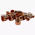 PACK OF 25 - 22mm x 15mm Copper End Feed PIPE TO PIPE Reducer Reducing Coupling