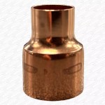 22mm x 15mm Copper End Feed PIPE TO PIPE Reducer Coupling - Image 2
