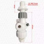 Siamp Compact 95L WC Toilet Cistern Side Entry Inlet Valve 1/2" PLASTIC THREAD - Image 3