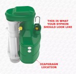 TD Thomas Dudley Turbo S1-11 Green Syphon Replacement Spare Diaphragm Washer - Image 2