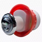 Pneumatic Air Push Toilet Push Button Dual Flush Dudley Tear Drop Type - Image 6