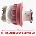 Pneumatic Air Push Toilet Push Button Dual Flush - Image 6