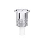 Siamp Skipper 45 Toilet Push Button Dual Flush Water Saving Chrome Effect Wickes