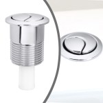 Siamp Skipper 45 Toilet Push Button Dual Flush Water Saving Chrome Effect Wickes - Image 6