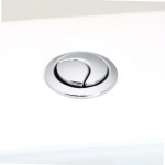 Siamp Skipper 45 Toilet Push Button Dual Flush Water Saving Chrome Effect Wickes - Image 2