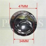 Siamp Skipper 45 Toilet Push Button Dual Flush Water Saving Chrome Effect Wickes - Image 5
