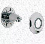 Aqualisa 215016 Chrome Wall Outlet Elbow Shower Hose Connector