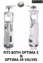 Siamp Monaco Optima S Dual Flush Toilet Syphon Push Button Replaces Optima 49 - Image 2