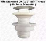 1/2" Inlet Valve Washer Kit Cistern Taper Seal & Nut for Toilet Repair - Image 2