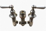 Perrin & Rowe Deck Mounted PEWTER Bath Tap Valves Only Traditional Lever Design
