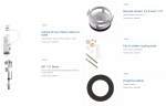 Fittings for Wickes Toilet Cistern DIY Repair Kit Complete Spare Pack Dual Flush - Image 2