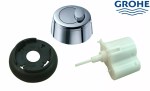 Grohe 42357PI0 Eau2 Old Style Dual Flush Pneumatic Chrome Toilet Push Button Kit