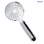 Silver Easy Clean Shower Head Handset for Hard Water Areas Rub Clean 1/2"