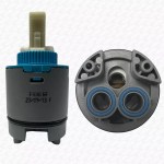 Paini Mixer Tap Cartridge 40mm Replacement Tap Valve Light Grey & Blue Atomix