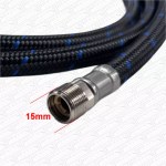 180cm Long Pull Out Shower Tap Hose Replacement | Small Ends 10mm x 15mm Connections | Spare - Image 4