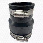 50mm x 40mm Fernco Type Flex Seal Rubber Coupler with Jubilee Clips Universal - Image 2