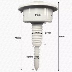 Wickes JAVA Spare Replacement White Dual Flush Toilet Push Button - Image 3