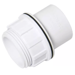 White 32mm (36mm) Universal Tank Connector for Waste Pipe | Ideal for Water Storage Tanks & Water Butts