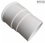 Gutter Down Pipe Rainwater Joiner Connector for 68mm White Drain Pipe - Image 2