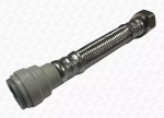 150mm Short Braided Flexible Tap Connector | 15mm Compression x 1/2" Female BSP Thread | 15cm Ultra-Compact Hose